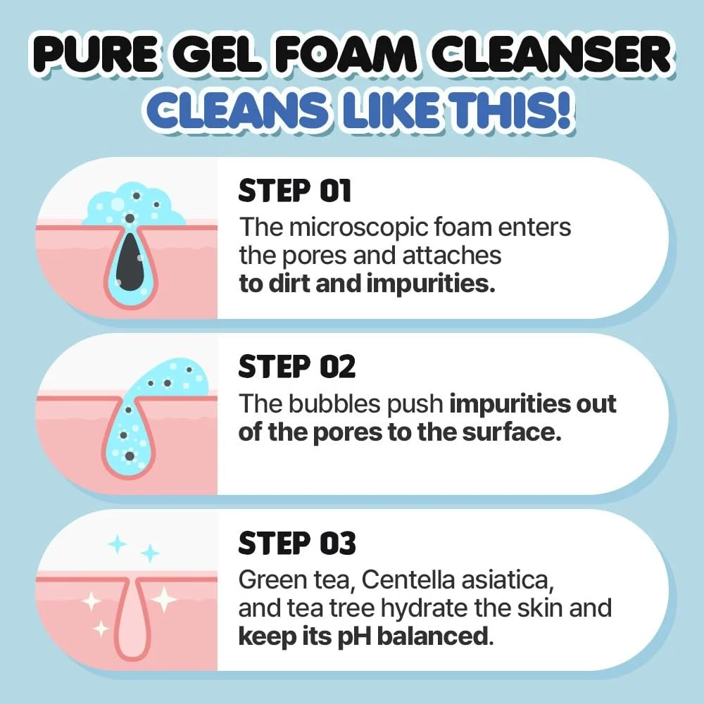 Пенка для умывания EUNYUL Daily Care Pure Bubble 500 мл, фото №5