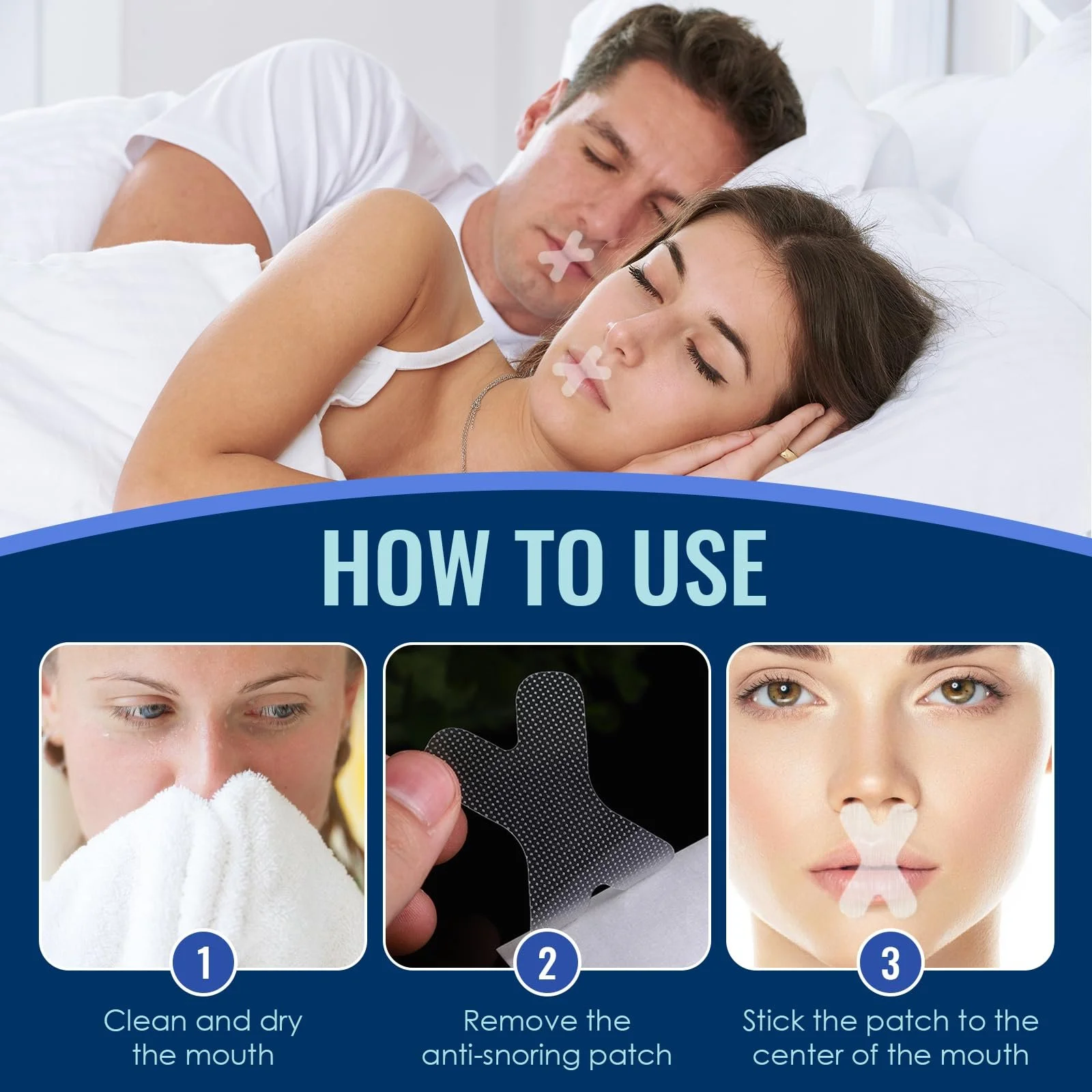 Пластирі від хропіння для рота, 120 шт., фото №4