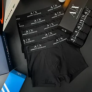 Мужские боксеры Armani Exchange черные - Фото 1