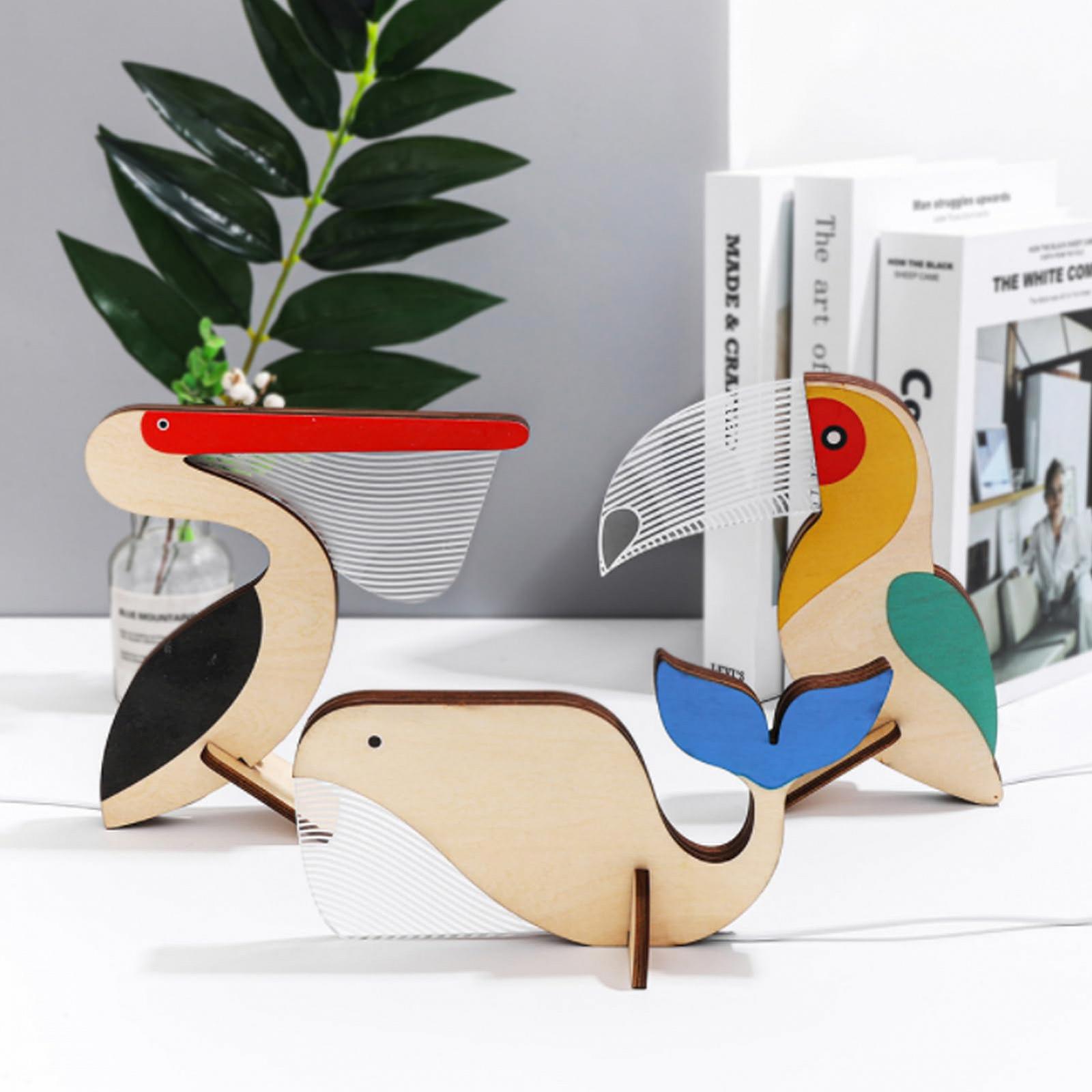Ночник Wooden Craft 3D Illusion LED Table Lamp Animal, фото №2 Ночник Wooden Craft 3D Illusion LED Table Lamp Animal, фото №2