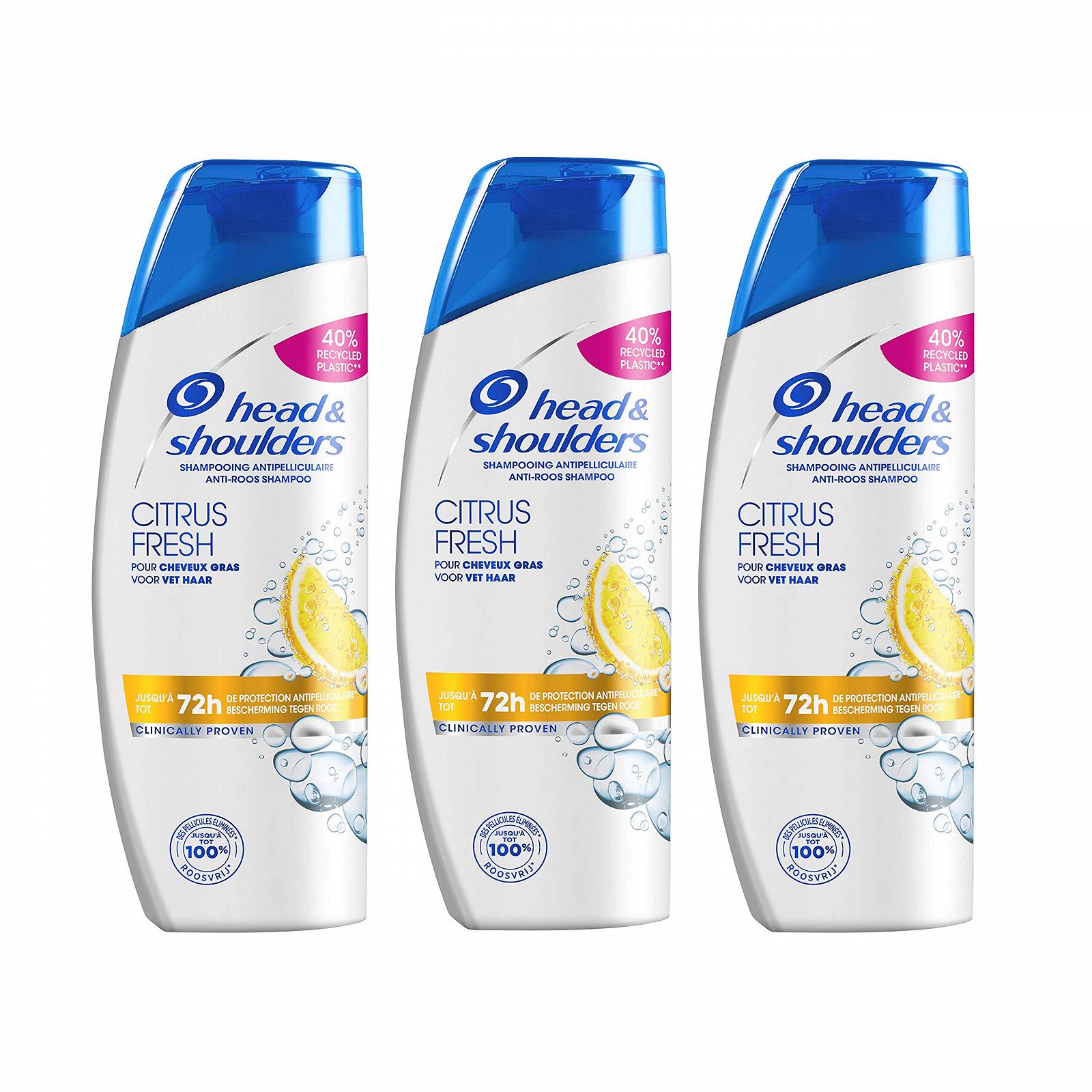 Шампунь Head & Shoulders Citrus Fresh Против Перхоти Для жирных волос Очищает и защищает Формула 3 x 285 мл, фото №1 Шампунь Head & Shoulders Citrus Fresh Против Перхоти Для жирных волос Очищает и защищает Формула 3 x 285 мл, фото №1