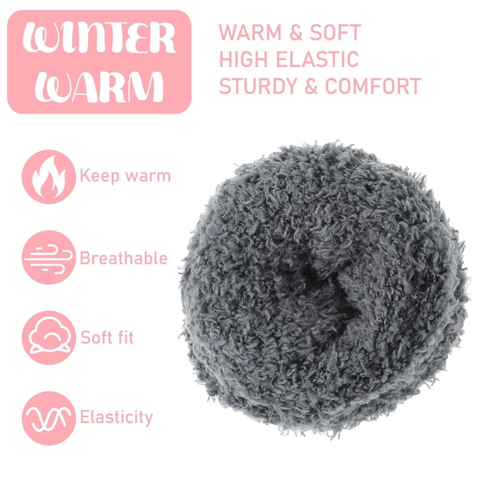 Носки Abeillo, 5 пар, тёплые носки из кораллового флиса, зимние носки, эластичные носки для сна, домашние носки для зимы, рождественские, фото №2