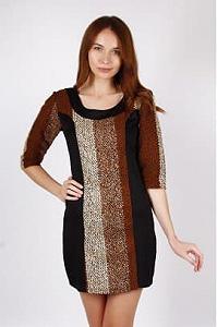 Платье Ana Collection S Коричневый (FX-113693-Brown) synthetic.ua - Фото 1