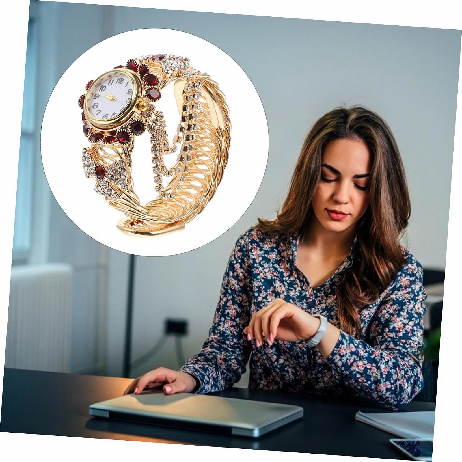 Стильний жіночий годинник Healvian Кварцовий механізм, сплав, фото №6 Стильний жіночий годинник Healvian Кварцовий механізм, сплав, фото №6