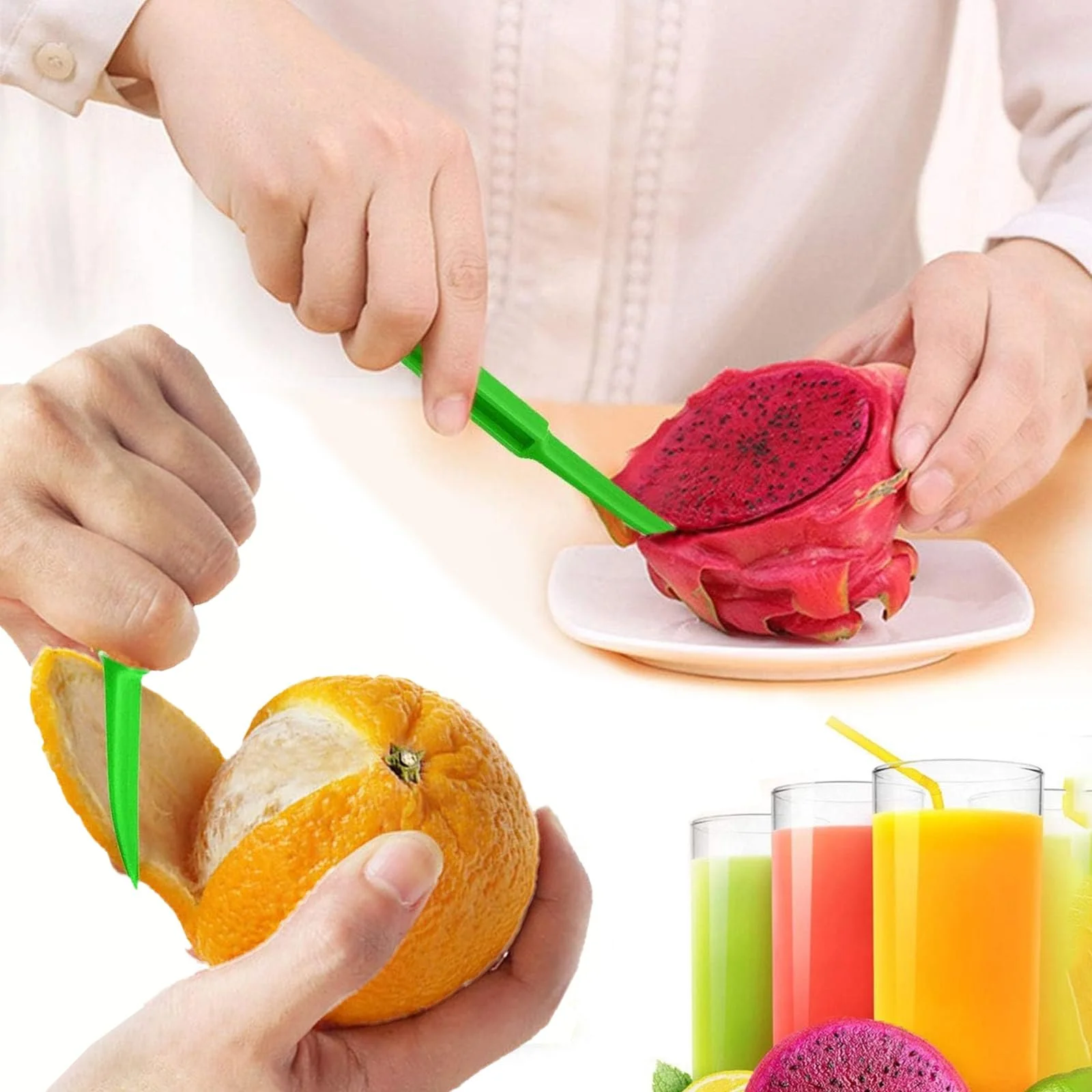 Ложка для грейпфрута Grapefruit Spoon, 2 фруктові виделки, інструмент для чищення апельсинів, фото №4 Ложка для грейпфрута Grapefruit Spoon, 2 фруктові виделки, інструмент для чищення апельсинів, фото №4