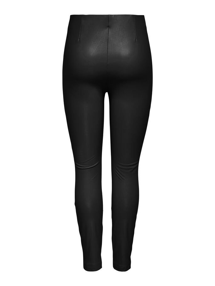 Леггинсы ONLY ONLHANNA Faux Leather HW LEGGING CC OTW 15244250 Чёрный S, фото №2