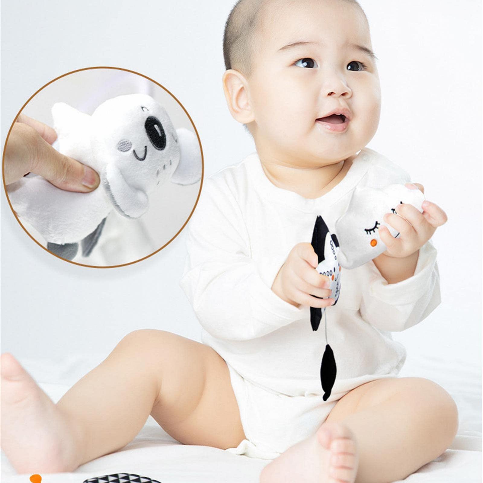 Мобиль Baby Bed Mobile Музыкальный детская кроватка для мальчиков девочек Мягкая плюшевая игрушка-зеркало, фото №6