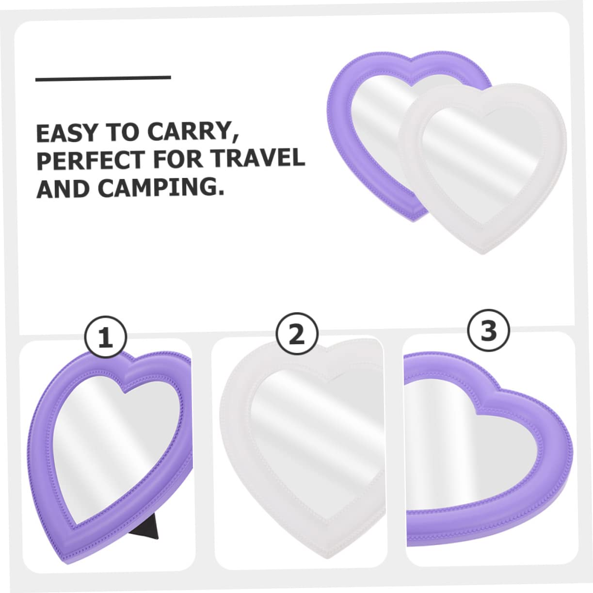 Зеркало Angoily с ручкой с подставкой, фото №6 Зеркало Angoily с ручкой с подставкой, фото №6