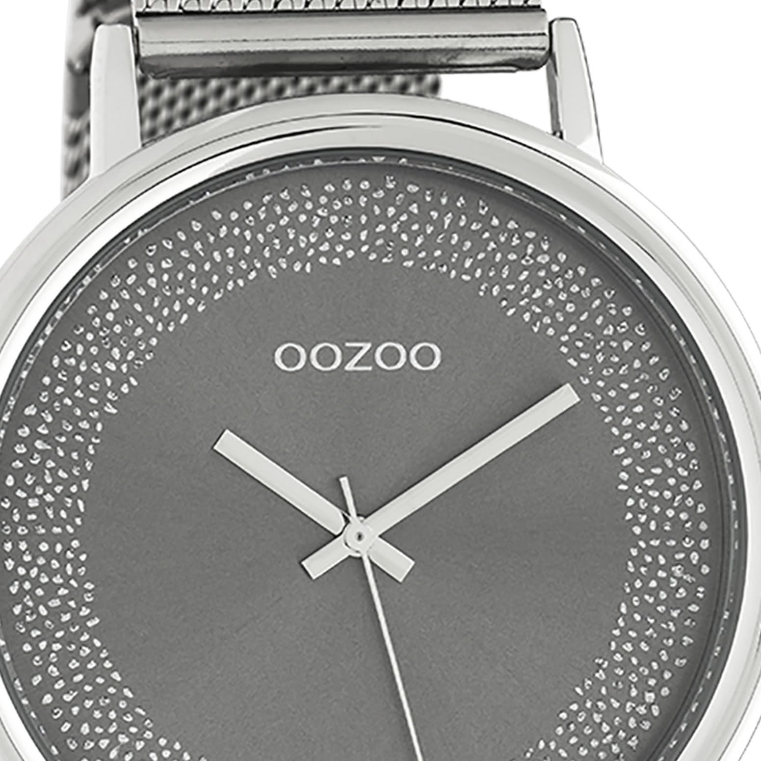 Аналоговые часы Oozoo Timepieces UOC10625 Серебристый металл, серебристо-серый, Браслет, фото №2