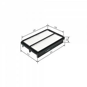 Воздушный фильтр BOSCH F 026 400 044 для HYUNDAI KIA - Фото 1