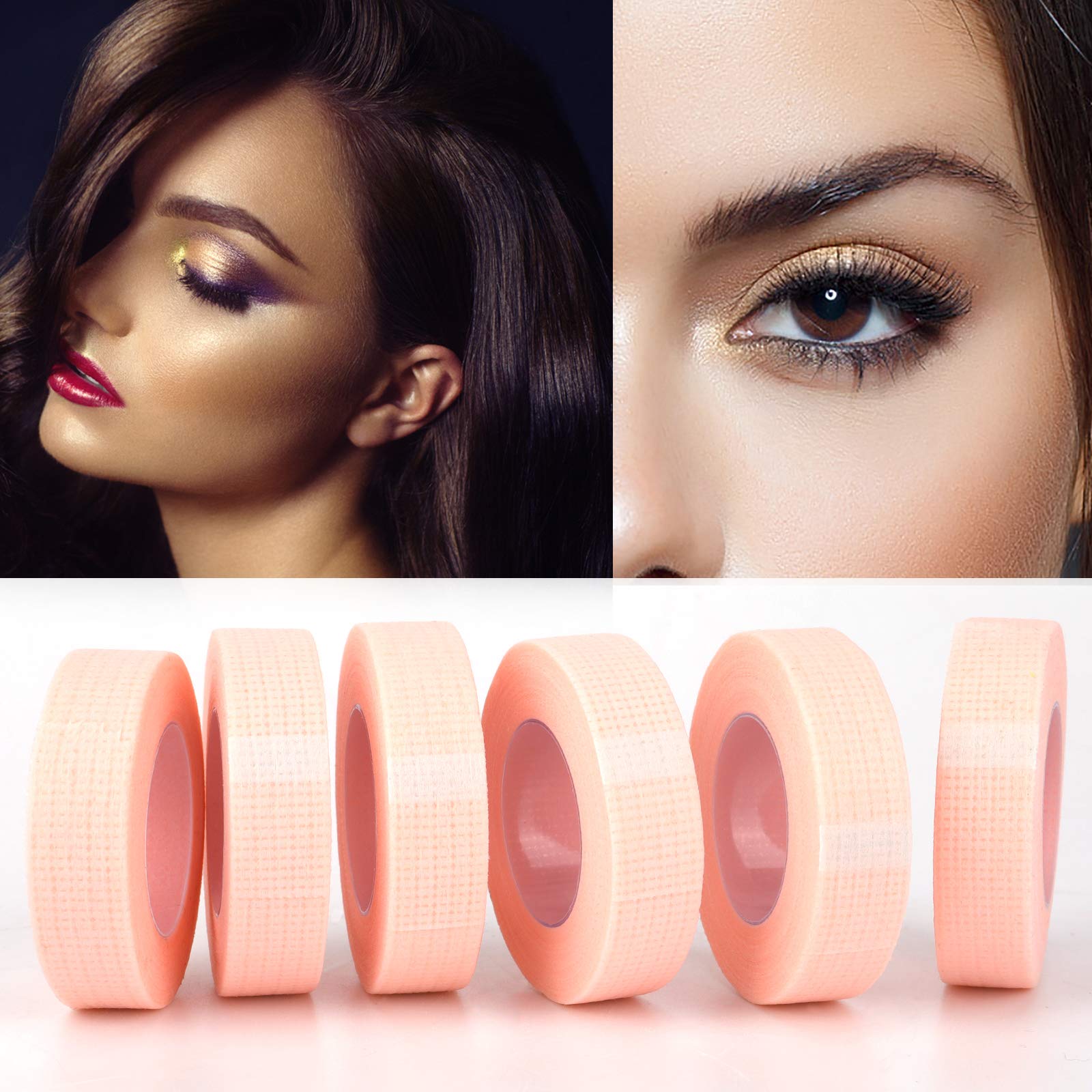 Клейка стрічка MWOOT для нарощування вій Eyelash Extension Tape Micropore Medical Eyelash Tape 9 м Рожева, фото №7