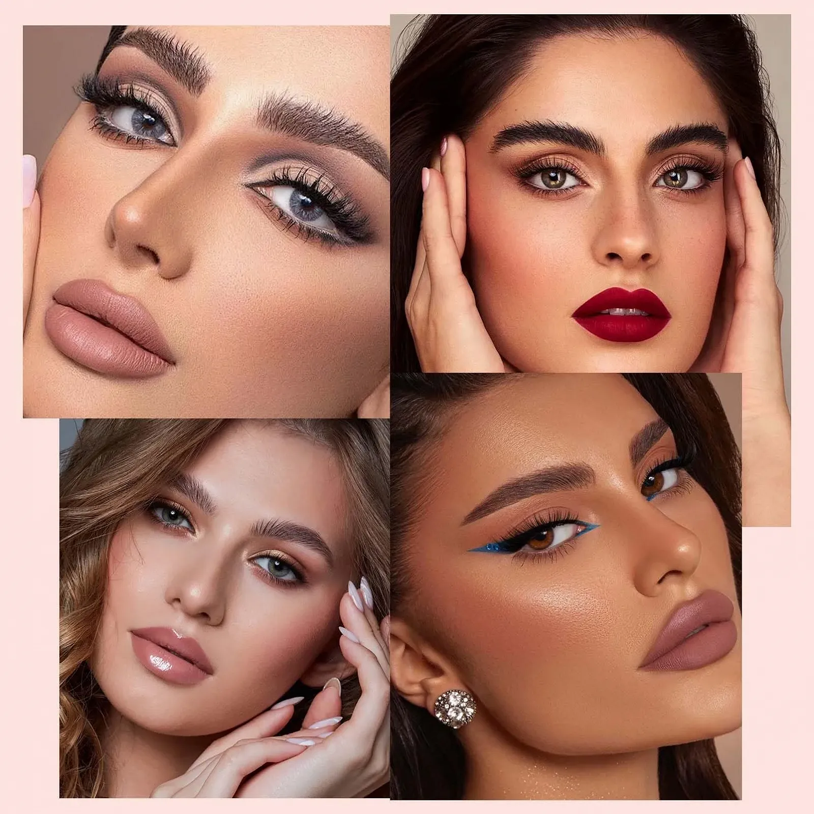 Набор блесков для губ Lana, набор помад 10 цветов, матовый блеск для губ, высокопигментированный бархат, набор для макияжа губ, стойкий и водостойкий, розовая красная нюдовая помада для женщин и девушек, фото №5