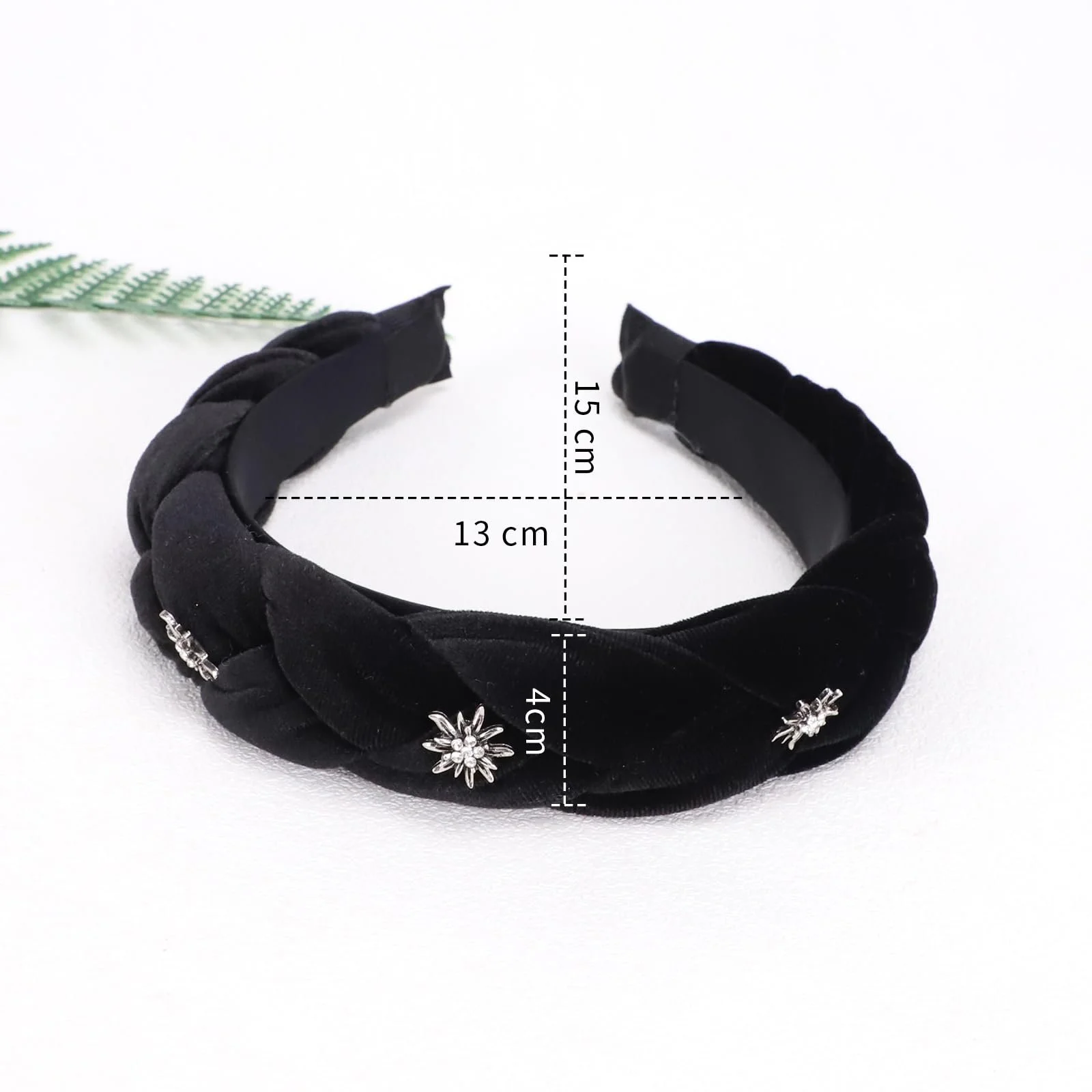 Обруч на голову Жіноча Oktoberfest Едельвейс Чорний, один розмір, фото №2
