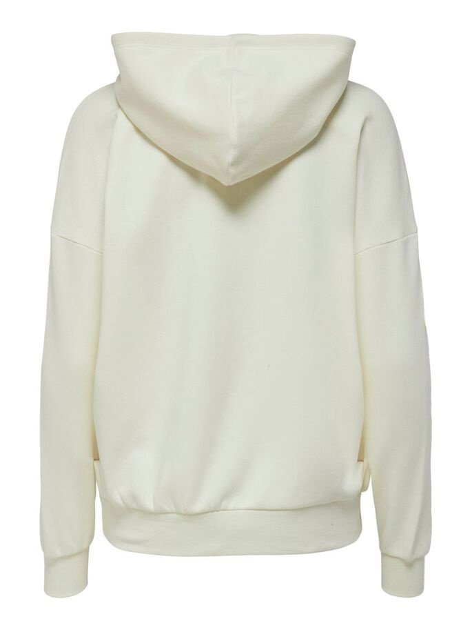Світшот ONLTROLLE LIFE L/S VARSITY HOOD BOX SWT 15250215-Tofu-Print:PRINCETON ONLY XS, фото №2