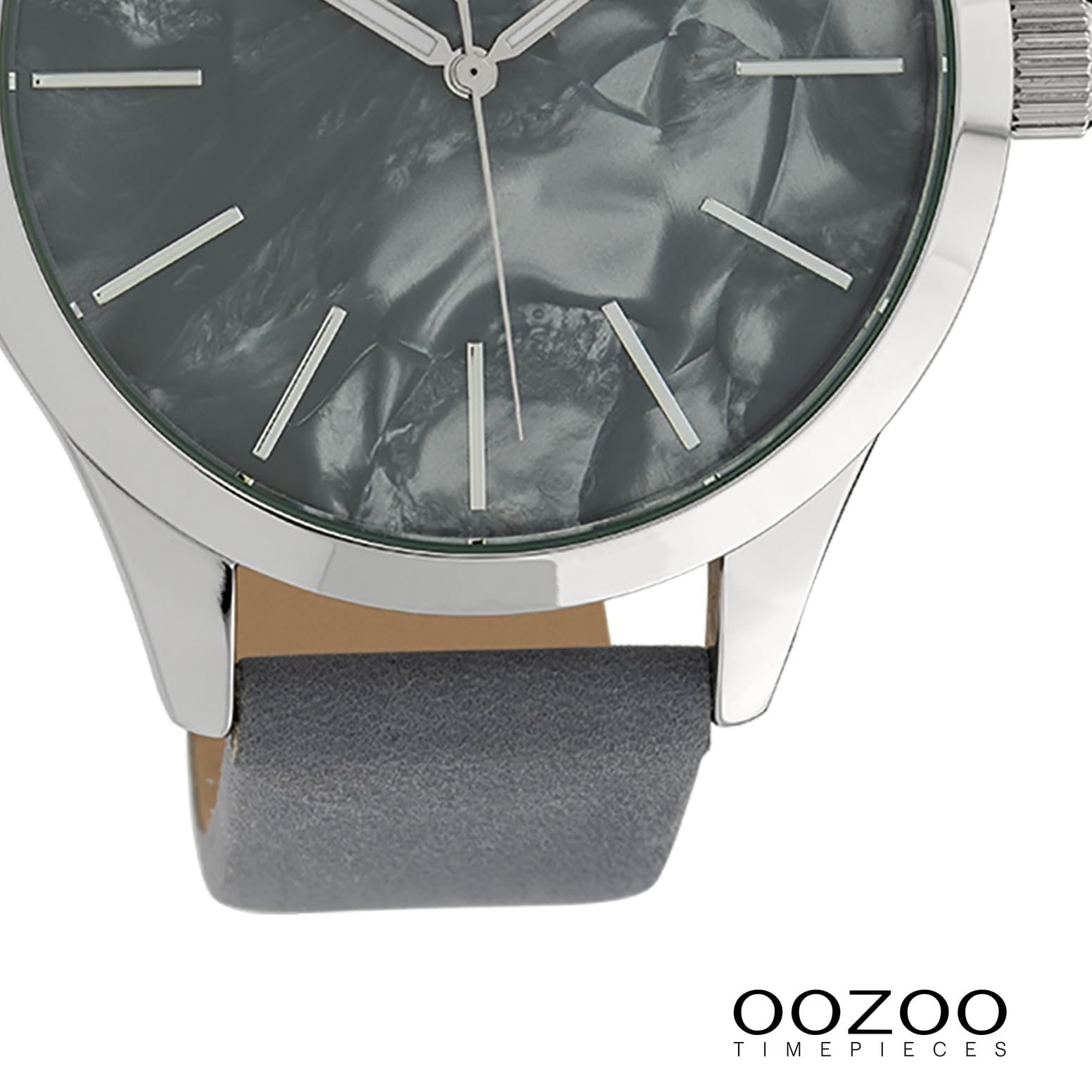 Женские часы Oozoo C10074 Кожаный ремешок 45 мм Перламутровый / Серый, серебристо-серый, Ремешок., фото №3 Женские часы Oozoo C10074 Кожаный ремешок 45 мм Перламутровый / Серый, серебристо-серый, Ремешок., фото №3