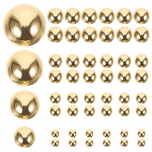 Напівкруглі намистини VILLCASE 1000 шт. Намистини з плоскою задньою частиною для нігтів - Фото 1