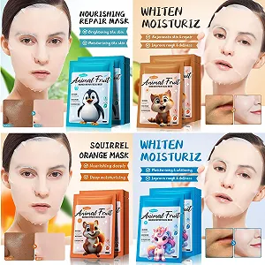 Тканевая маска ARCHIDATE Набор 8 шт Увлажняющая Маска для лица Женская Гиалуроновая Маска для лица Уход за лицом synthetic.ua - Фото 1