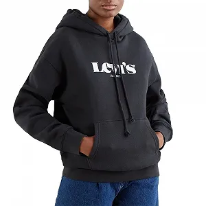 Женские худи LEVIS GRAPHIC STANDARD HOODIE Poster Logo - XXS synthetic.ua - Фото 1