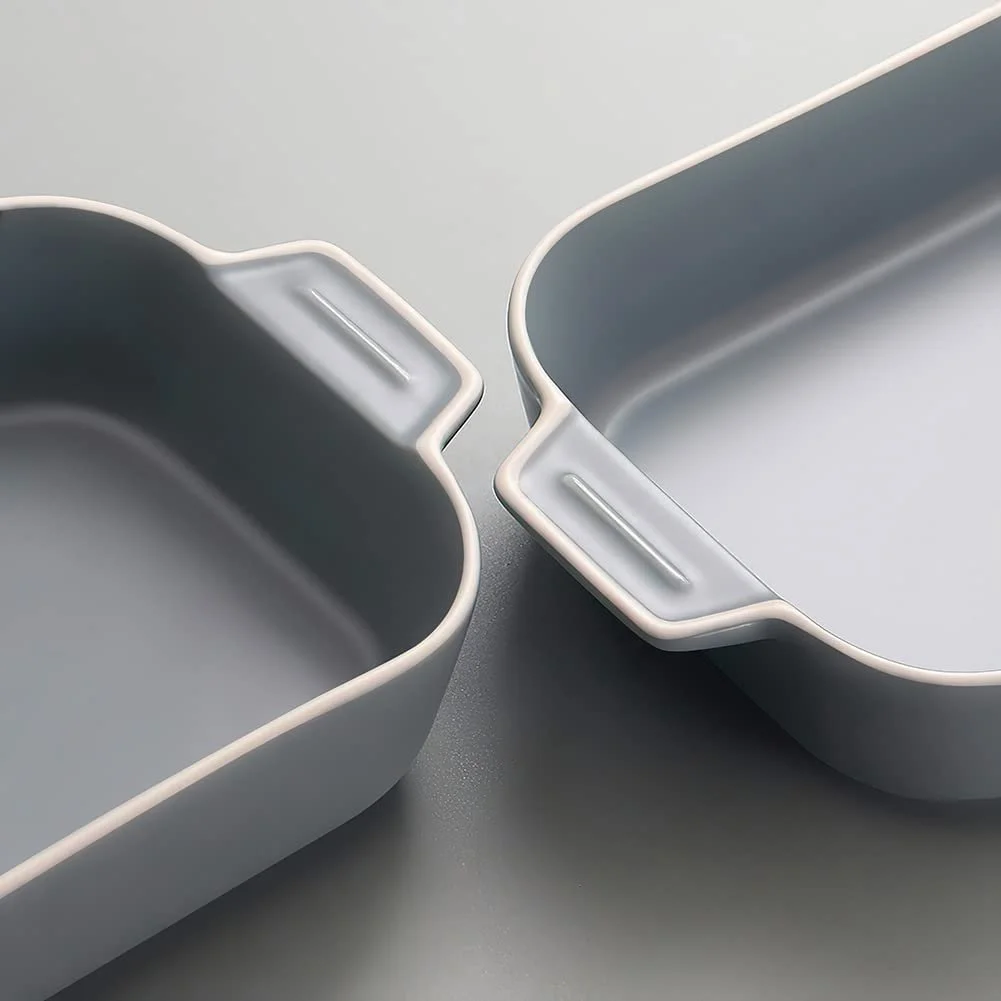 Форма для лазаньи керамическая прямоугольная с ручками 22 x 12 сантиметров Blue, фото №5