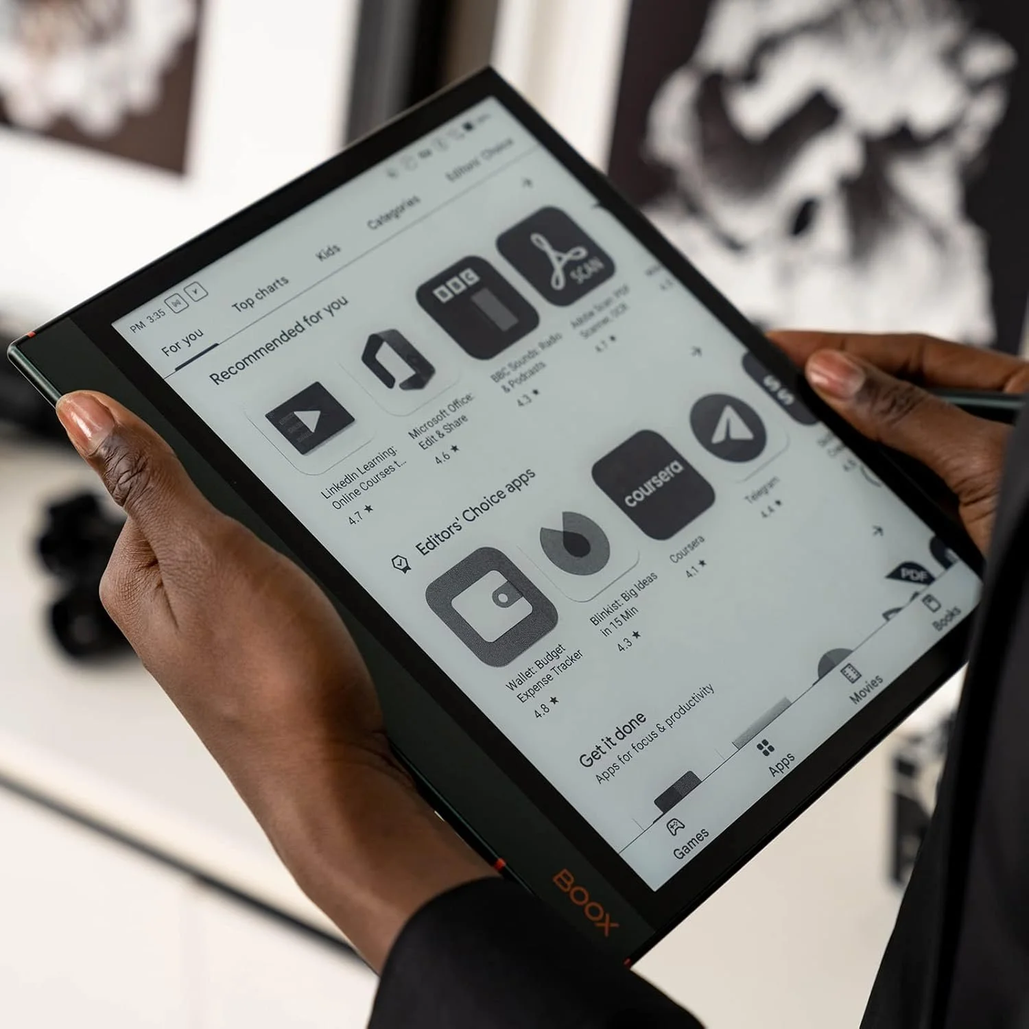 Электронная книга 10.3" BOOX Note Air2 Plus / 64Gb / Android 11 / Wi-Fi / Bluetooth / Сенсорный E-Ink экран (1404x1872) / Настраиваемая яркость / Динамики / Зеленый, фото №6