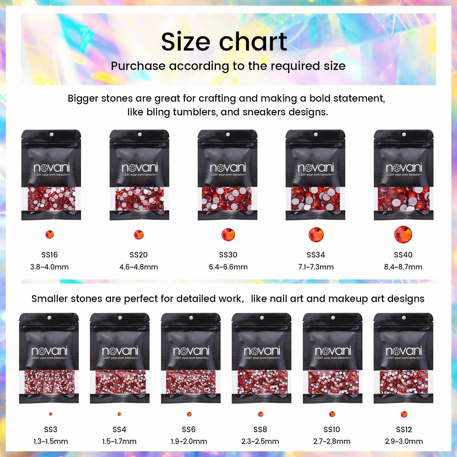 Стрази Novani Crystal Rhinestones Flatback, 1440 шт, скло, колір гіацинт, фото №5 Стрази Novani Crystal Rhinestones Flatback, 1440 шт, скло, колір гіацинт, фото №5