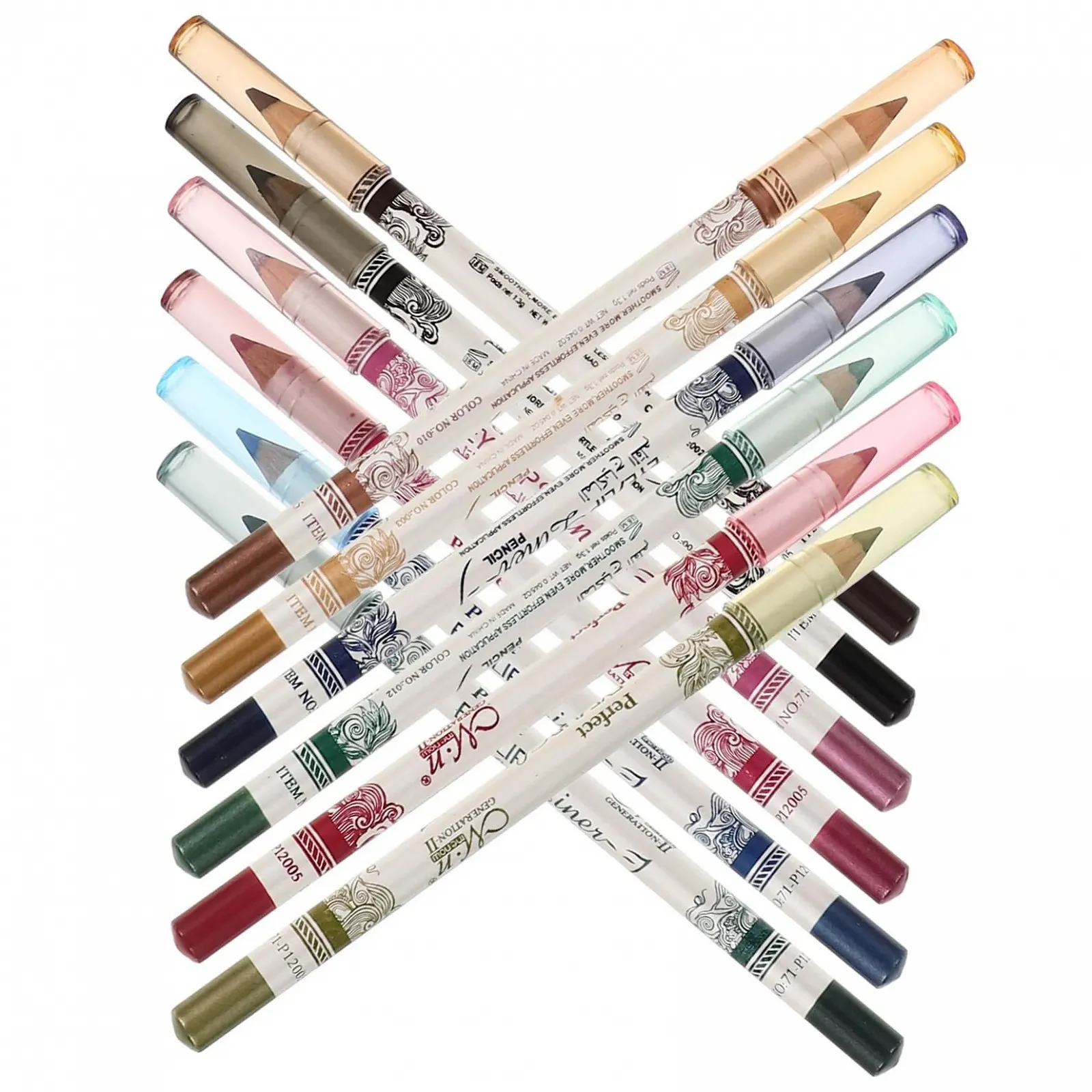 Карандаш для глаз NOLITOY 12 цветов Блестящий, фото №1