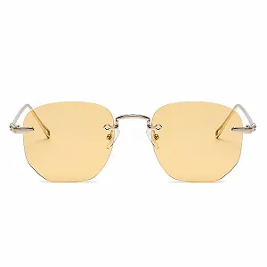 Солнцезащитные очки Без оправы YAMEIZE Винтажные для мужчин и женщин synthetic.ua - Фото 1