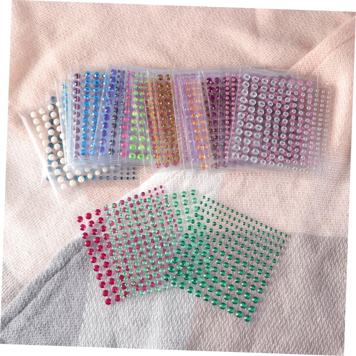 Наклейки Стрази NUOBESTY для тіла, обличчя, самоклеючі, акрилові, фото №3