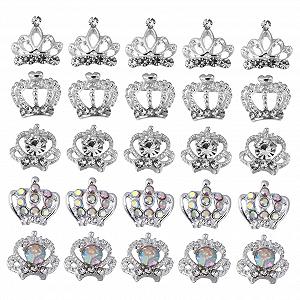 Украшение для ногтей Healvian, корона, 50 шт. - Фото 1