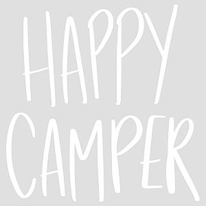 Наклейка на стіну GRAZDesign Sayings Happy Camper 31x30 см Білий synthetic.ua - Фото 1