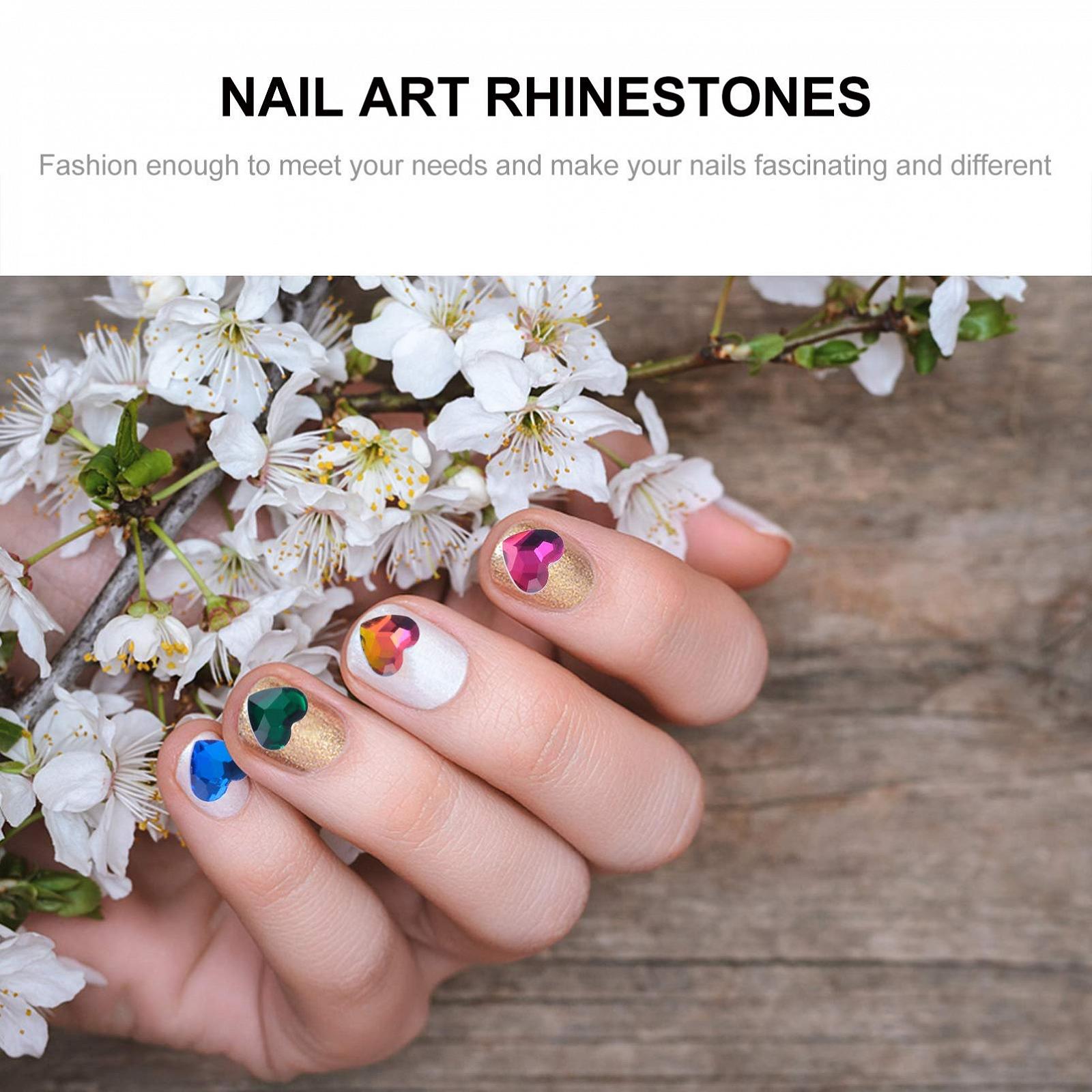 Стразы для ногтей FRCOLOR Сердце 100 шт. для творческого маникюра и рукоделия, фото №5