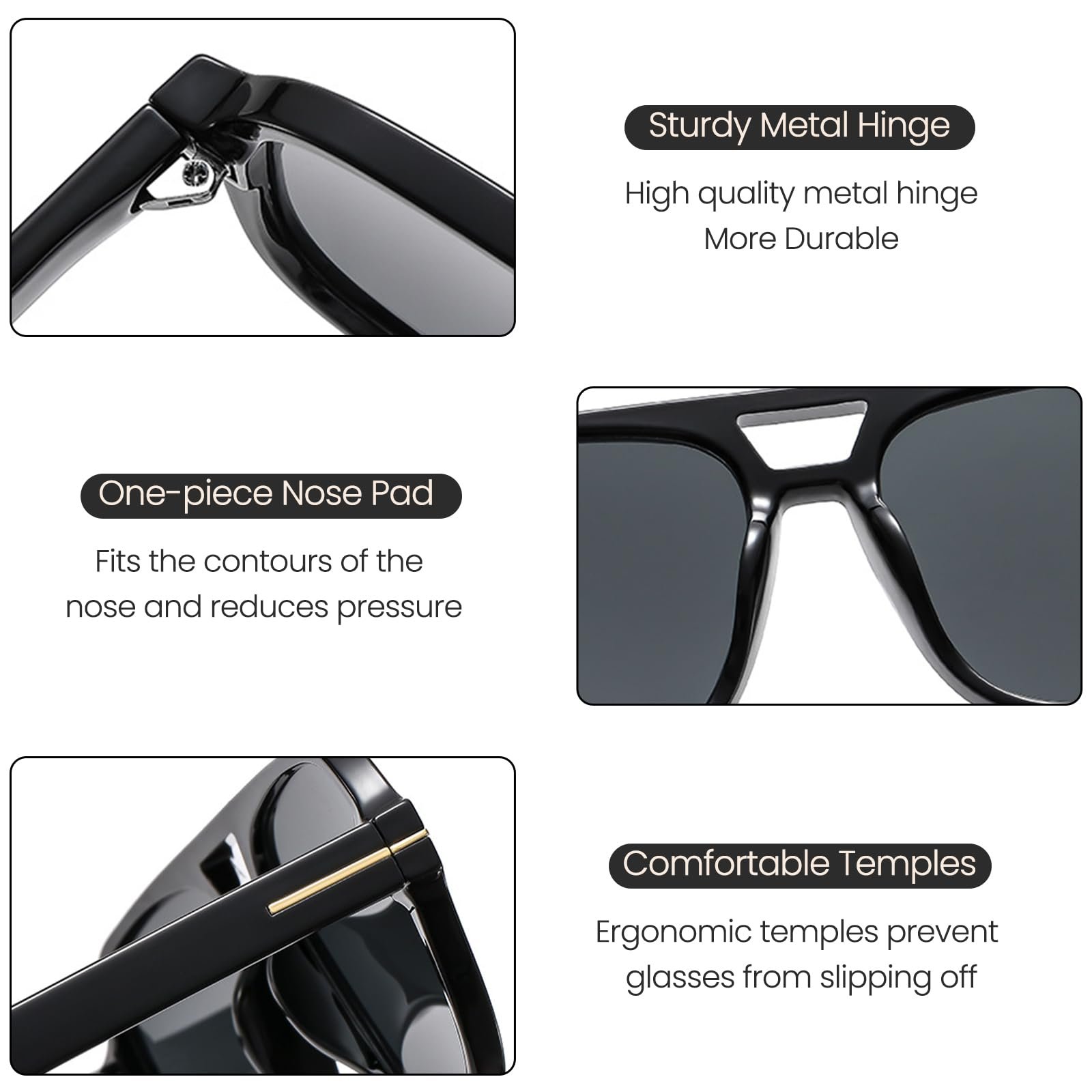 Солнцезащитные очки Aviator CIKJUK Retro для мужчин и женщин 70-х годов, оранжевые, квадратные, винтажные, UV400, фото №4