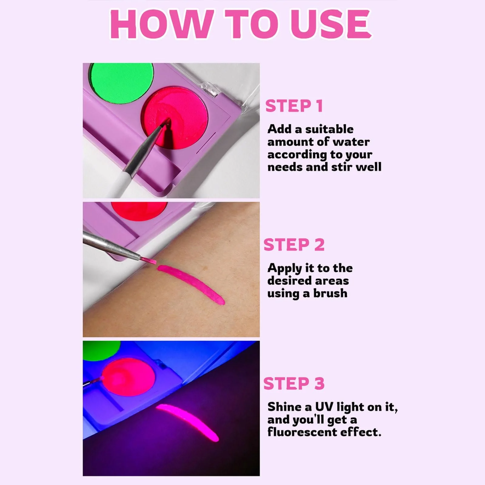 Палетка теней JSGHGDF 5 цветов, активированных водой, с кистью, стойкий макияж, фото №3