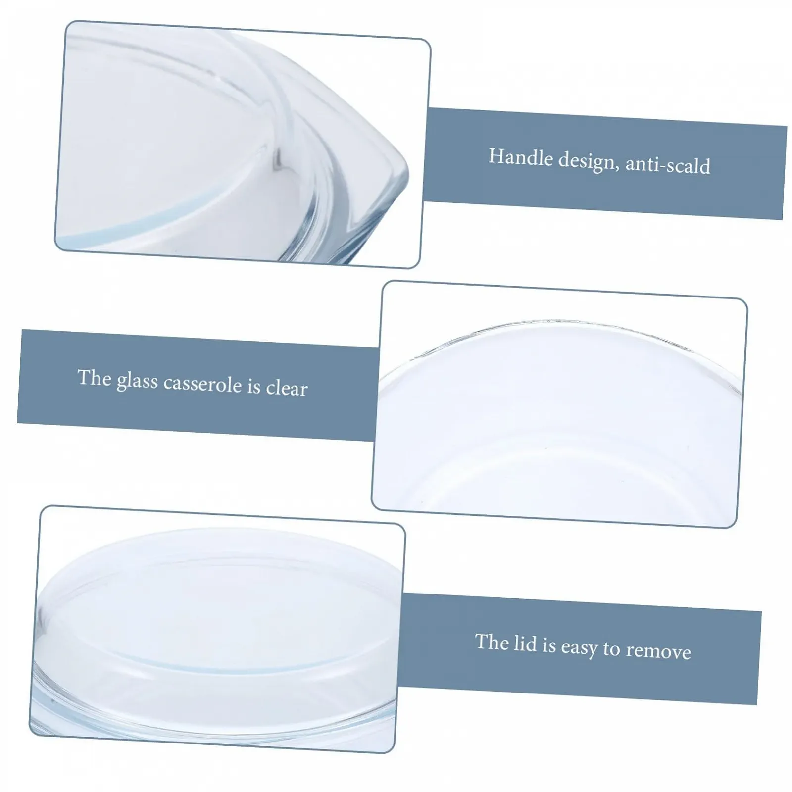 Форма для запікання скляна з плоскою кришкою жаростійка універсальна, фото №7 Форма для запікання скляна з плоскою кришкою жаростійка універсальна, фото №7