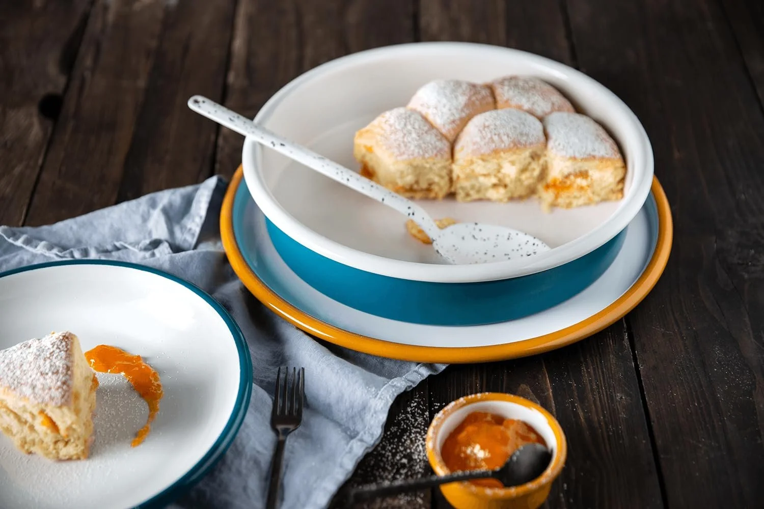 Форма для запекания Sallys эмалированная 32 см 230 °C подходит для индукции Pastel Blue, фото №4