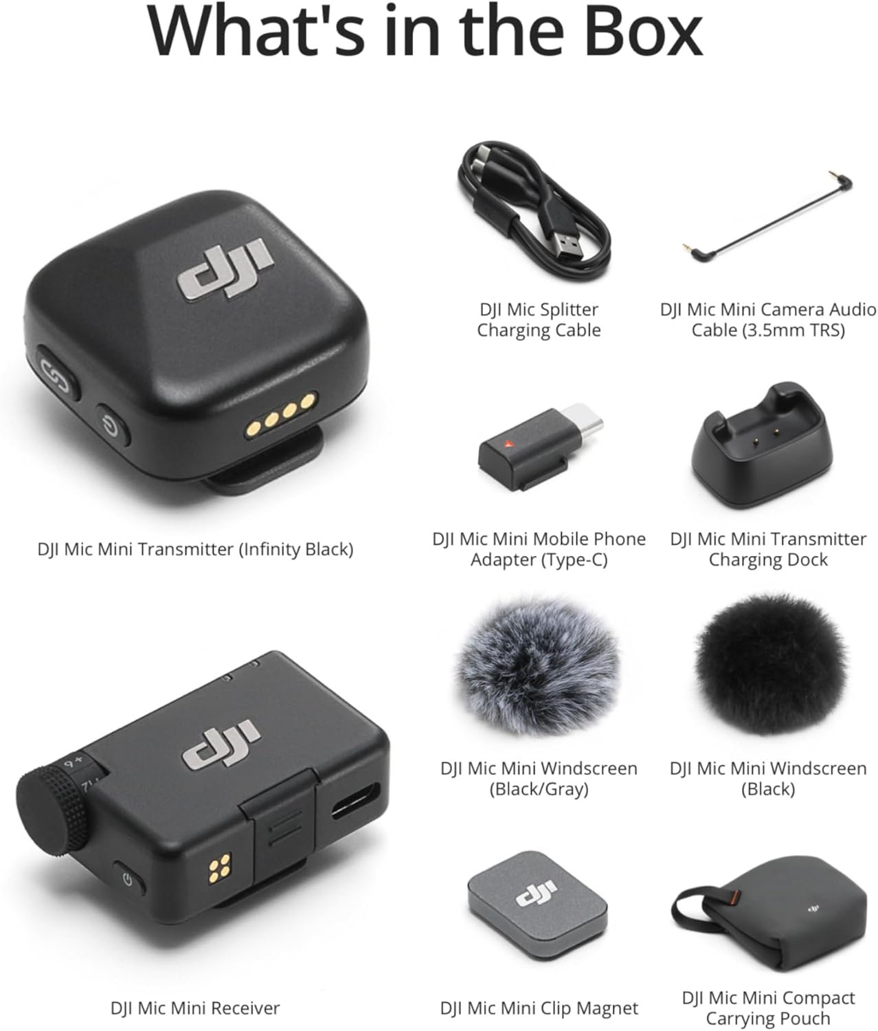 Микрофонная радиосистема DJI Mic Mini (1 TX + 1 RX) Black, фото №6