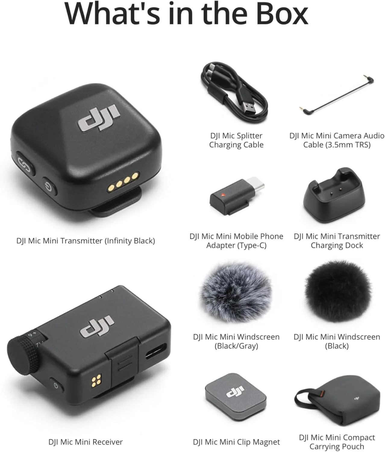 Мікрофонна радіосистема DJI Mic Mini (1 TX + 1 RX ) Black, фото №6 Мікрофонна радіосистема DJI Mic Mini (1 TX + 1 RX ) Black, фото №6