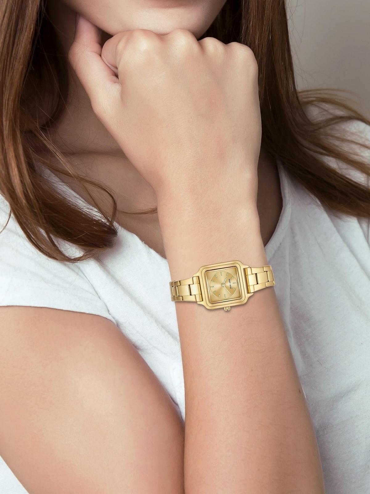 Женские часы Eastside 10080128 Аналоговый Кварцевый Механизм С браслетом из нержавеющей стали Золотой, фото №7