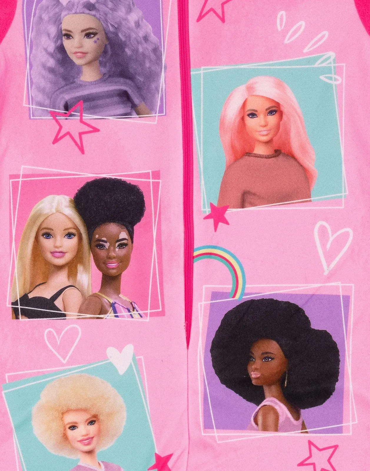 Комбинезон Barbie Розовый, Флисовый, Логотип, фото №6 Комбинезон Barbie Розовый, Флисовый, Логотип, фото №6