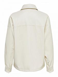Куртка ONLY ONLALISA FAUX LEATHER SHACKET OTW 15226887 Бежевый L synthetic.ua - Фото 1