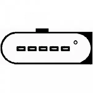 Расходомер воздуха HELLA 8ET 009 142-451 для AUDI SEAT SKODA VW HITACHI synthetic.ua - Фото 1