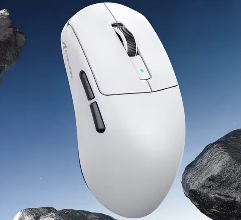 Игровая мышка Attack Shark R6 White PAW3950MAX 42K DPI 8000Гц 750IPS 50G, фото №2 Игровая мышка Attack Shark R6 White PAW3950MAX 42K DPI 8000Гц 750IPS 50G, фото №2