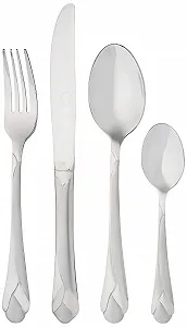 Набір столових приборів Pradel Excellence Ambiance D635C-113, 113 предметів у дерев'яній коробці з 2 шухлядами, сріблястий synthetic.ua - Фото 1