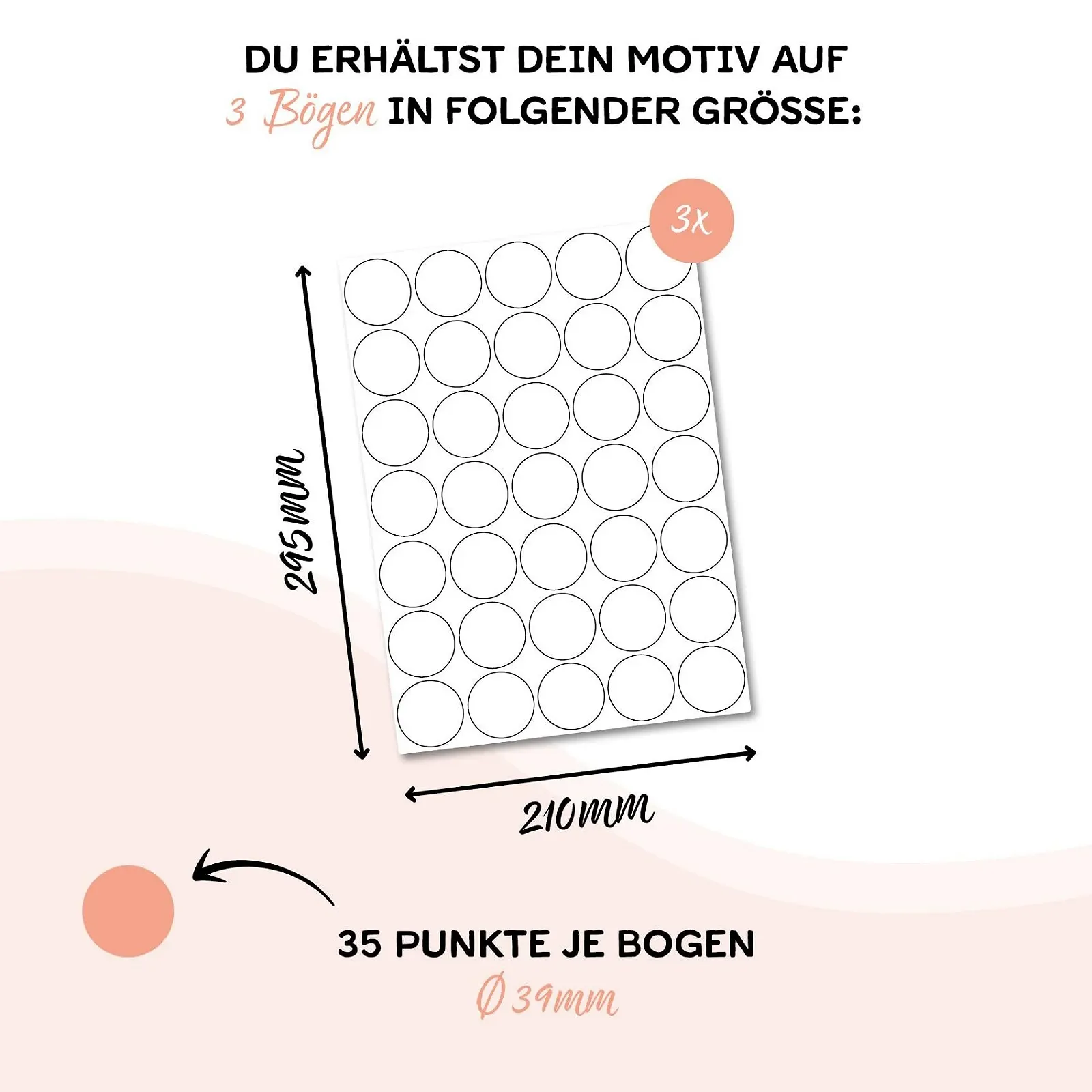 Наклейки-круги Y051 105 шт. 4 см Хром Сріблястий, фото №3
