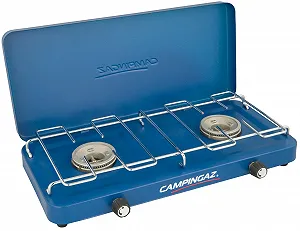 Компактна газова плита Campingaz Base Camp Lid Compact / 2 x 1600 Вт / синій - Фото 1