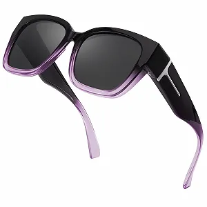 Поляризованные солнцезащитные очки Myiaur для женщин, одевающихся поверх очков, с УФ-защитой - Фото 1