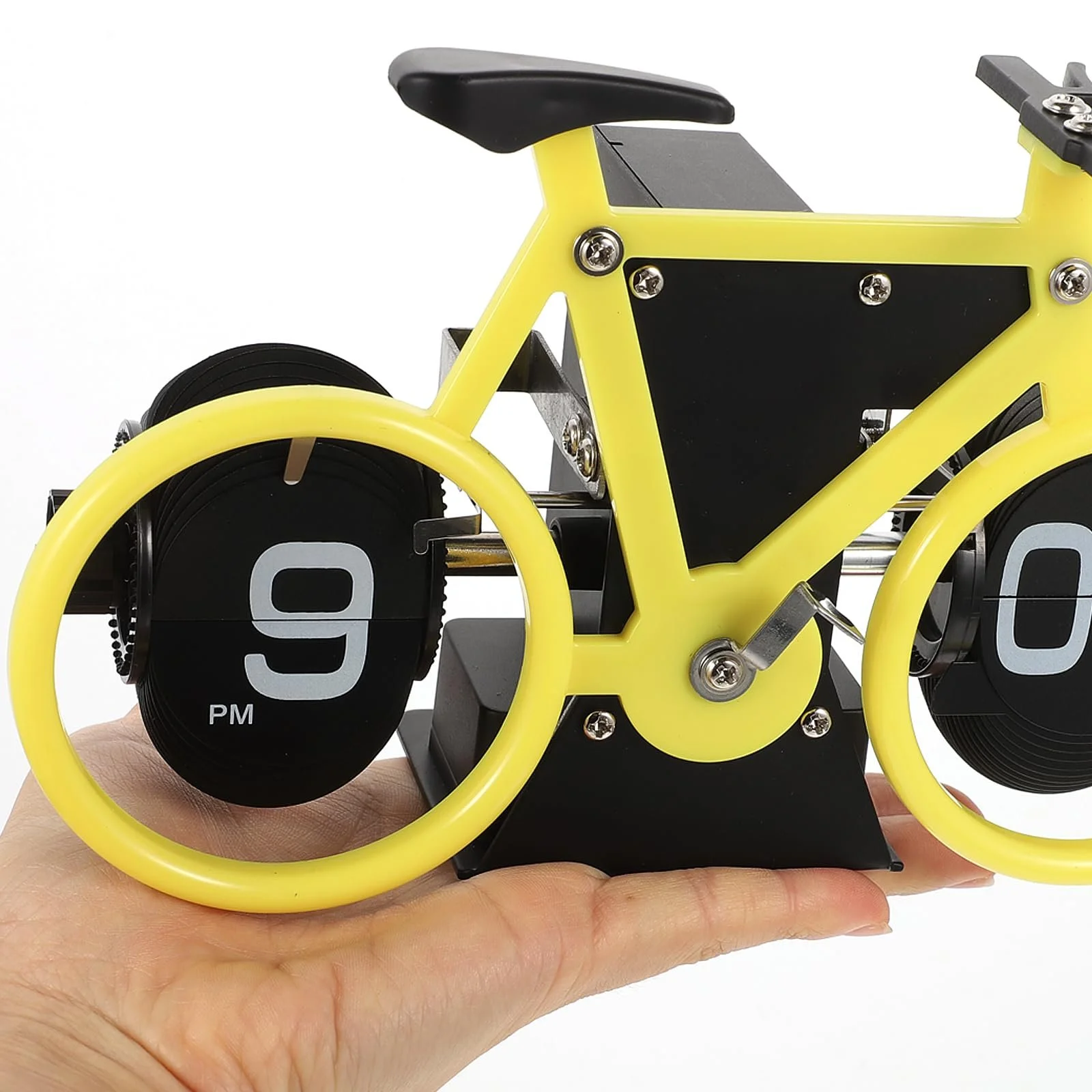 Перекидные часы в стиле ретро IMIKEYA, модель велосипеда, цифровые, маленькие, декоративные, фото №4