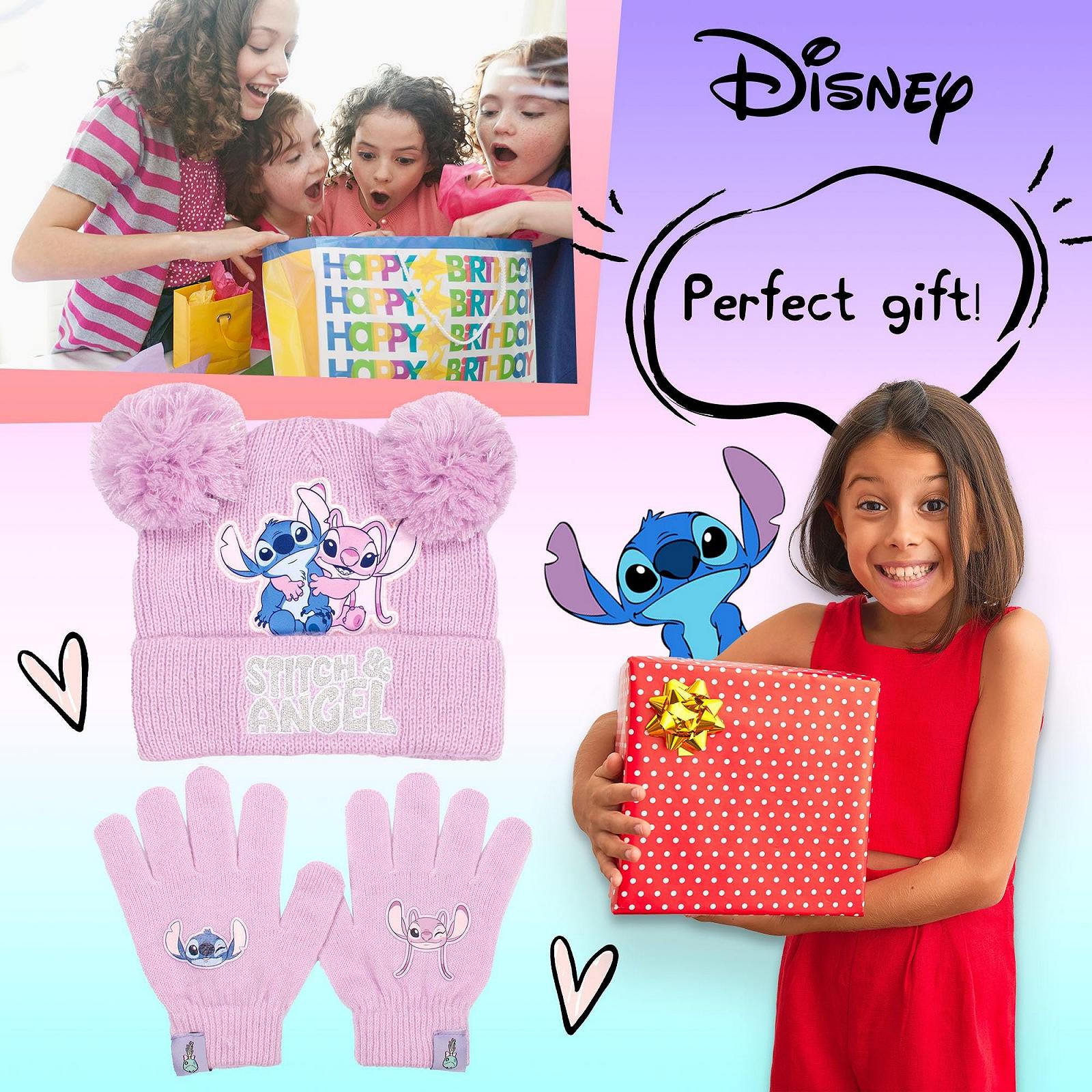 Зимова шапка та рукавички Disney Lilo & Stitch для дівчат Тепла, фото №3 Зимова шапка та рукавички Disney Lilo & Stitch для дівчат Тепла, фото №3