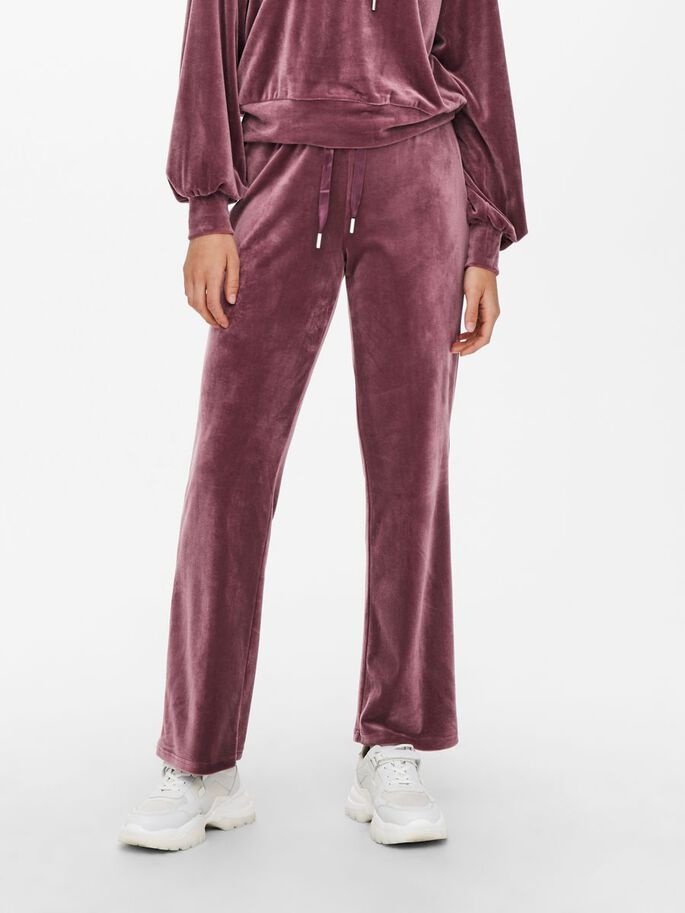 Штаны ONLY ONLLAYA SWEET FLARED VELVET PANT SWT 15237770 Розово-коричневый M, фото №3