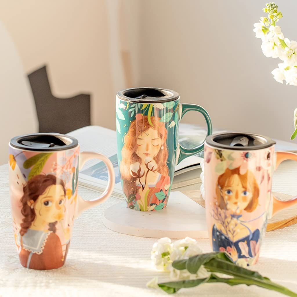 Кухоль Керамічний Великої Місткості, Розписаний Вручну, Офісна Чашка, фото №5